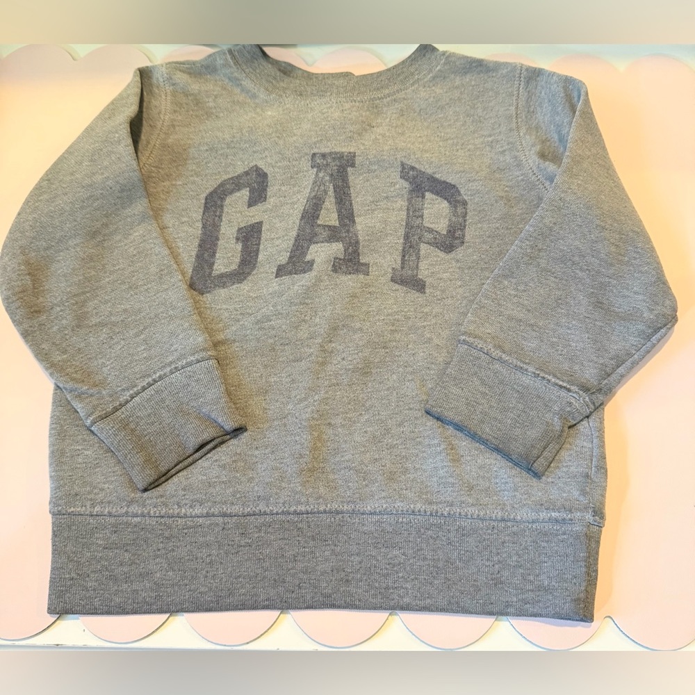 GAP Baby 3T Pullover Sweatshirt Gray Grey Blue